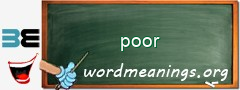 WordMeaning blackboard for poor